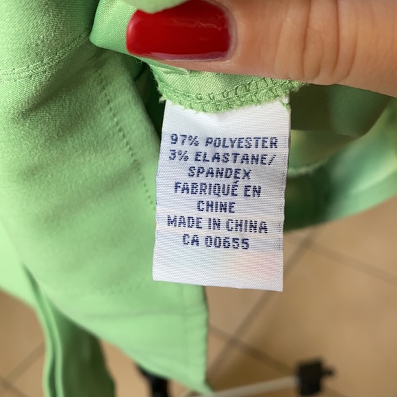 Green Blouse 3/4 Length Sleeve - Picture 3 of 5